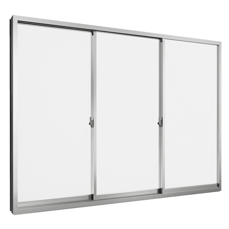 Flat Rail Sliding Door (3 Panels on 3 Tracks)