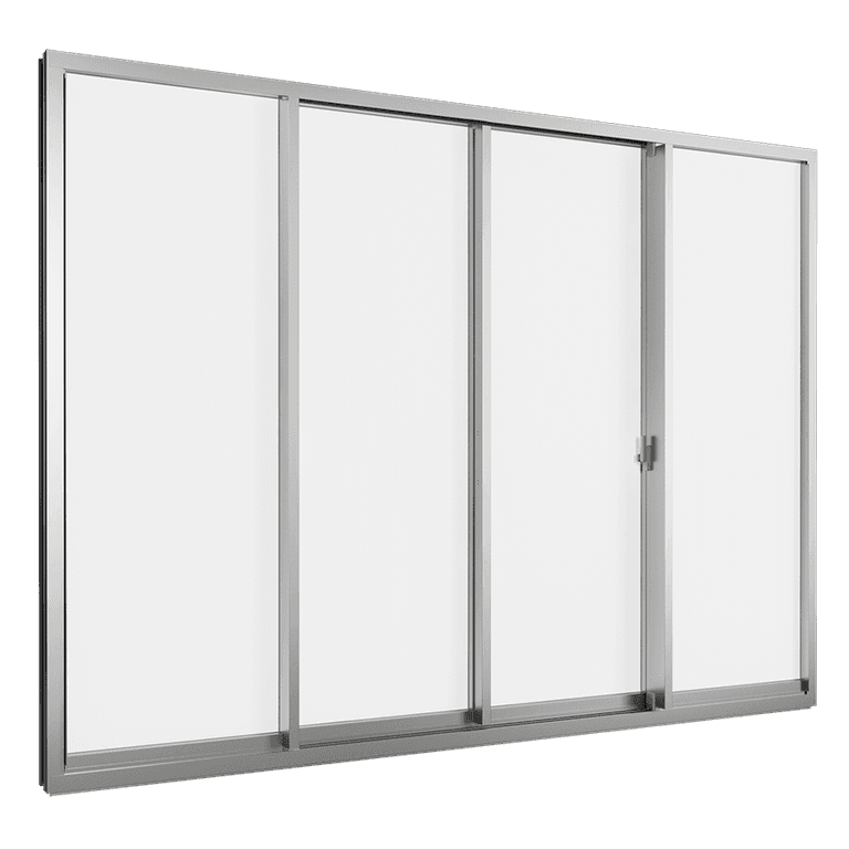 Flat Rail Sliding Door (4 Panels on 2 Tracks)