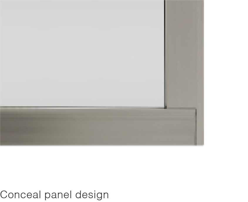 Concealed hardware detail