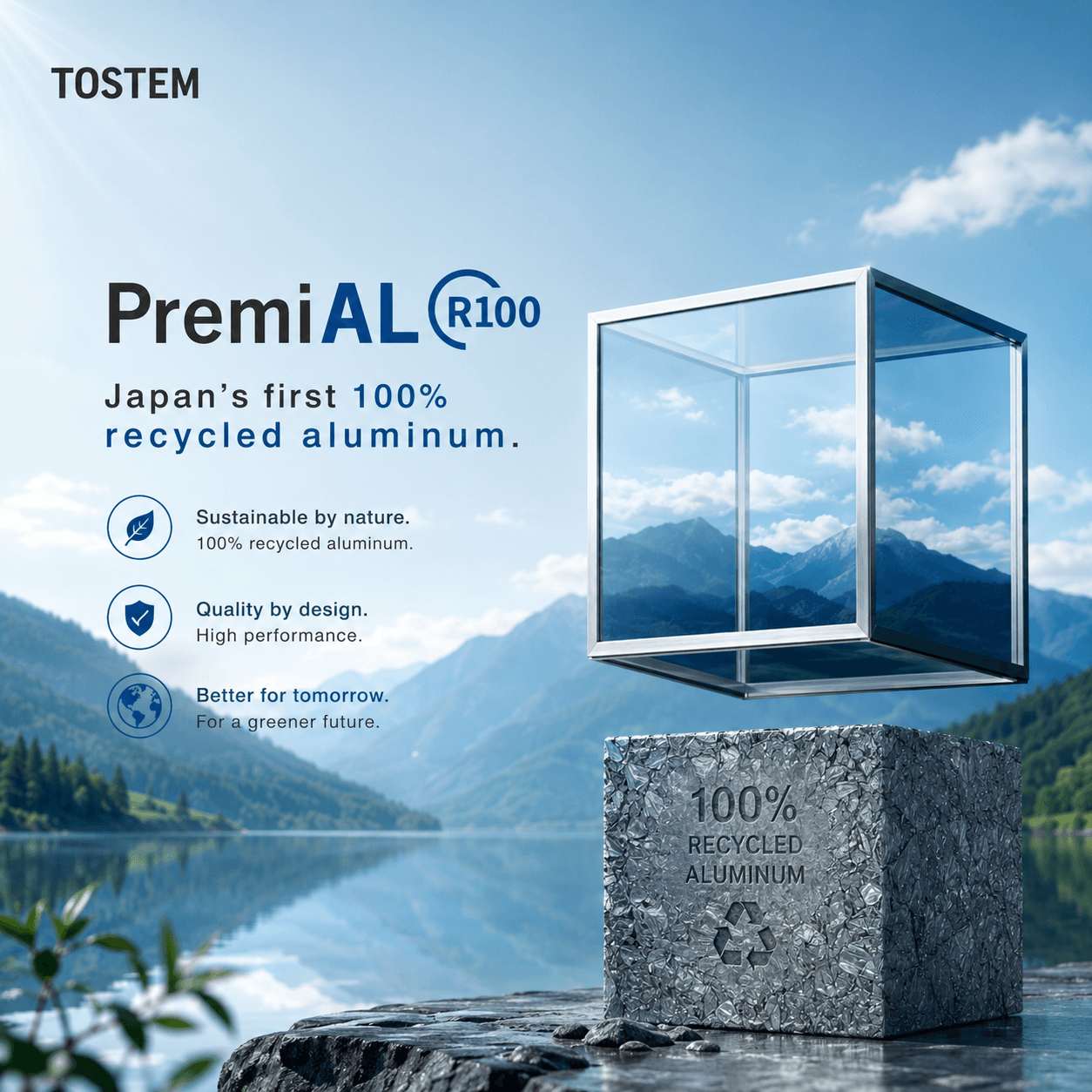 TOSTEM PremiAL R100 Recycled Aluminium
