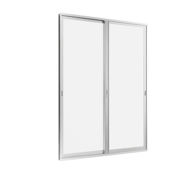 Entrance sliding door (2 panels on 2 tracks)